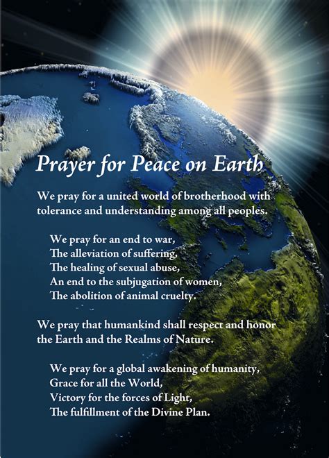 prayers for peace in the world
